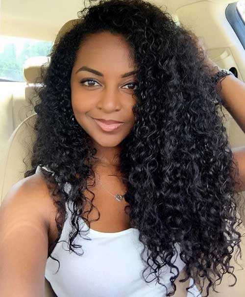 Los peinados para niñas negras con el pelo largo