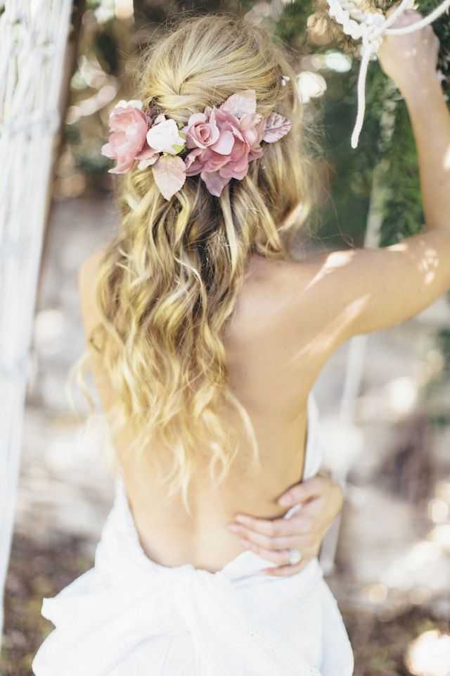  peinados de novia con flores 