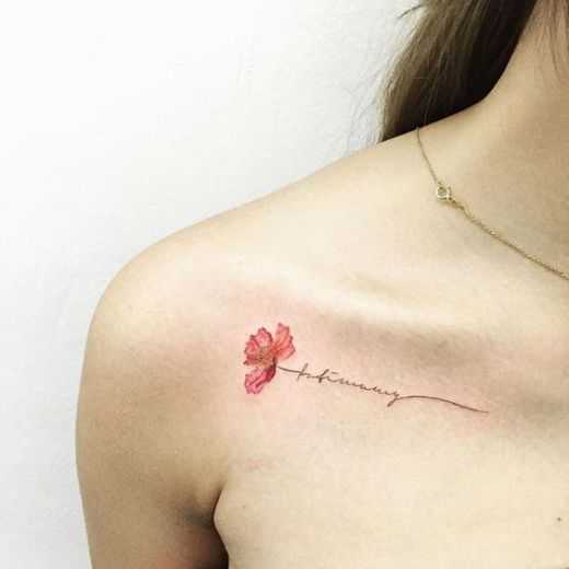 Subtle cuello tatuaje por hongdam