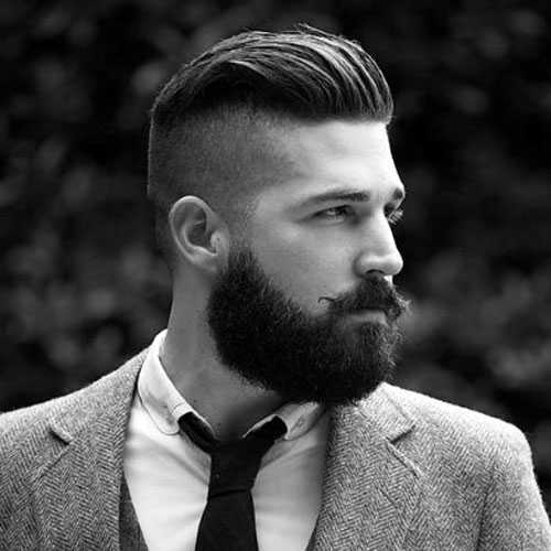 Manly peinados y barbas - Undercut con Slick Back y Barba corta