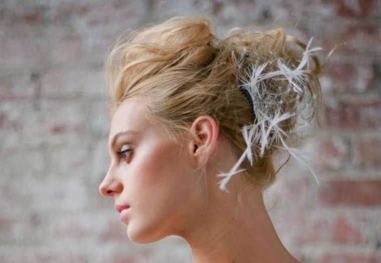 modelo de peinado de la boda bollo novia originales