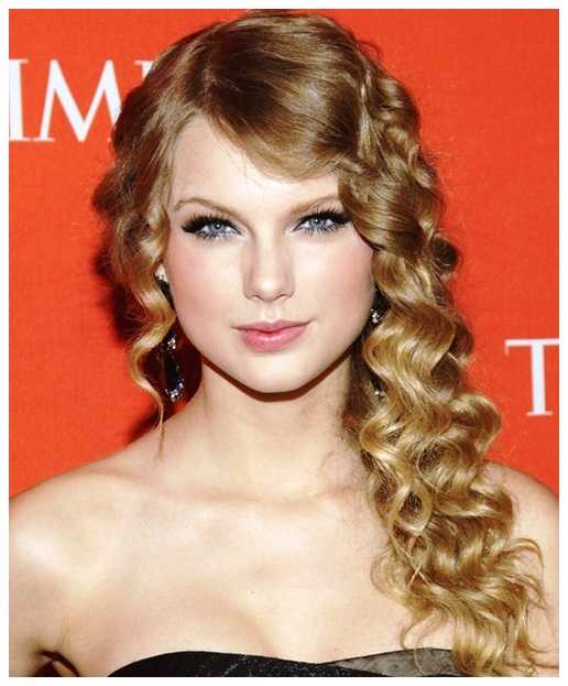  largo rizado peinados de Taylor Swift largo rizado peinados 
